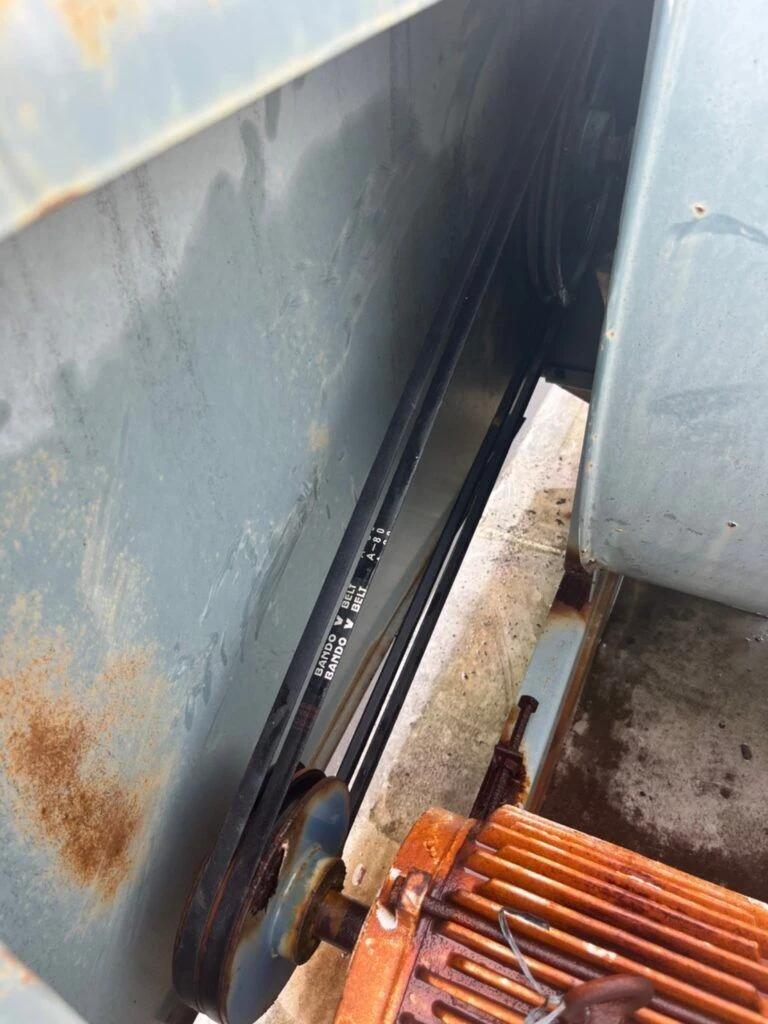 ベルトファンVベルト施工後