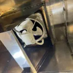 飲食店有圧換気扇　フード付きでもお構いなし！