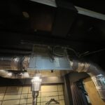 業務用換気扇ダクト式の排気ムラを調整した工事経路負担を取り除いた施工記録